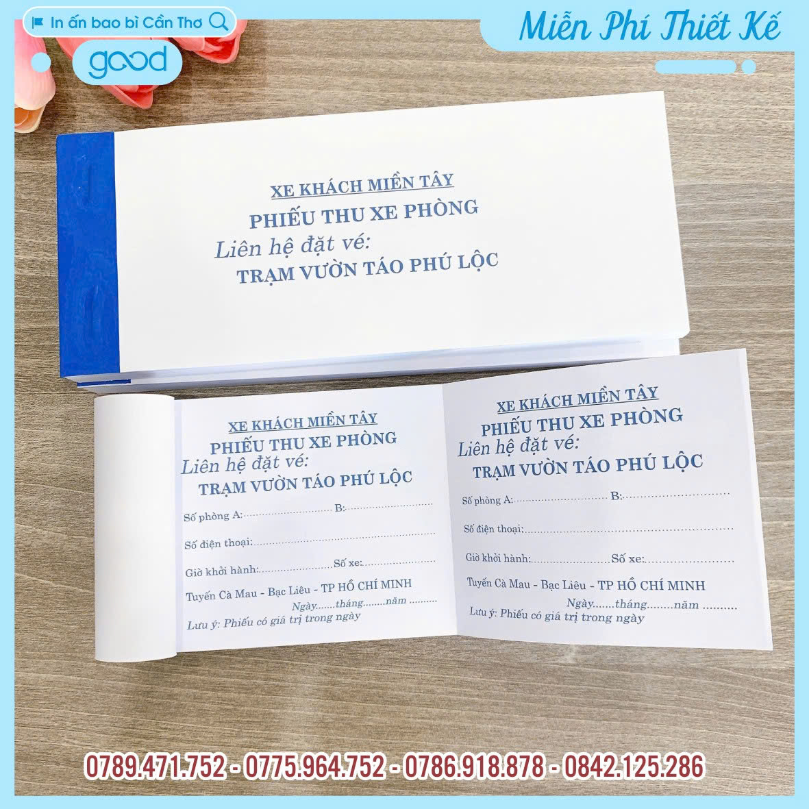 IN PHIẾU GIỮ XE
